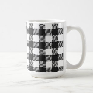 Black Kariert Buffalo Karo Pattern Kaffeetasse