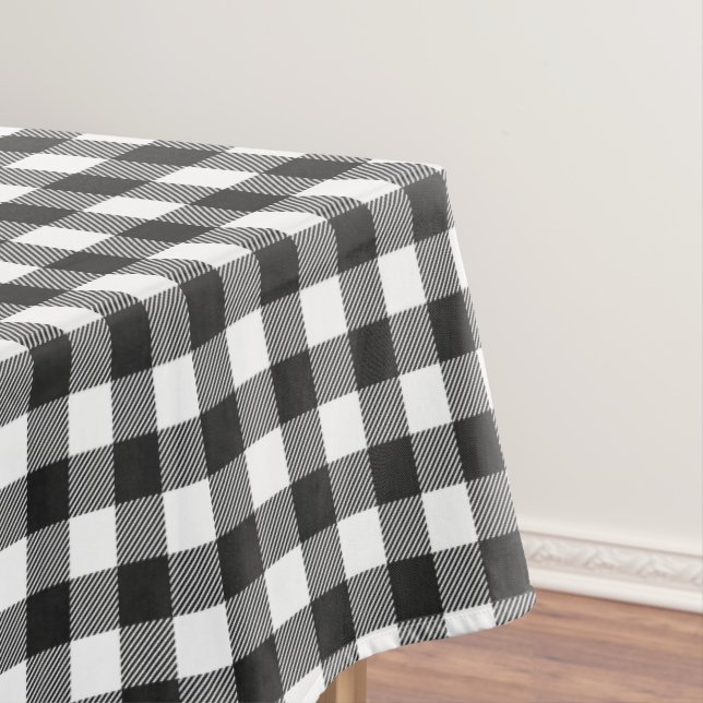 Black Kariert Buffalo Karo Pattern Tischdecke (Beispiel)