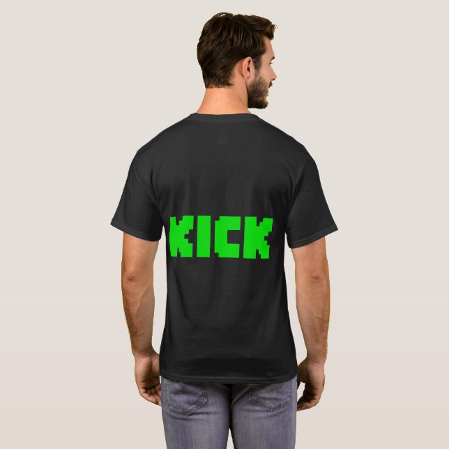 Black KICK Logo T - Shirt (Schwarz voll)