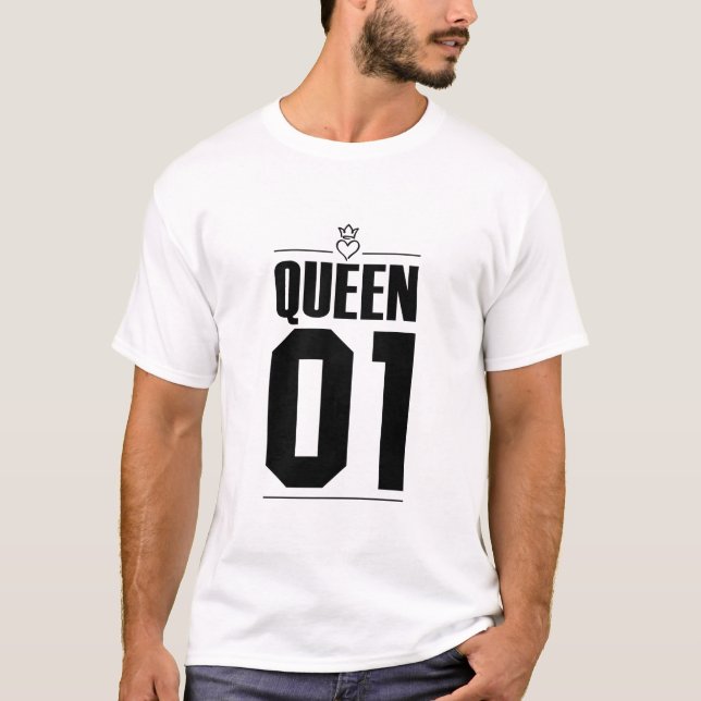 Black King and Queen 01 T-Shirt (Vorderseite)