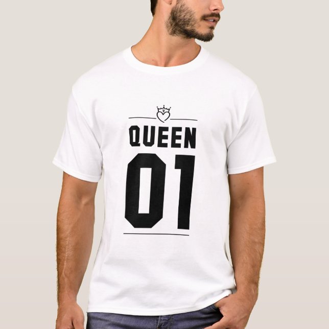 Black King and Queen 01 T-Shirt (Vorderseite)