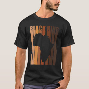 Black King Black History Monte Melanin Afro Frican T-Shirt