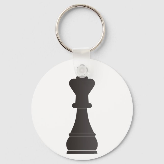 Black King Chess Schlüsselanhänger (Vorderseite)