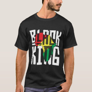 Black King for Boys Men History Montag Afrika Trib T-Shirt