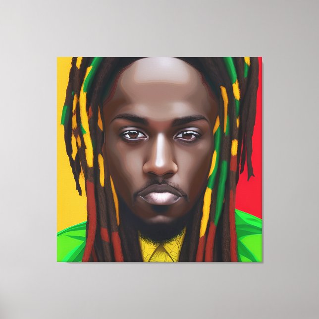 Black King Melanin Man Bruh Men Son Boy Prince Fau Leinwanddruck (Vorderseite)