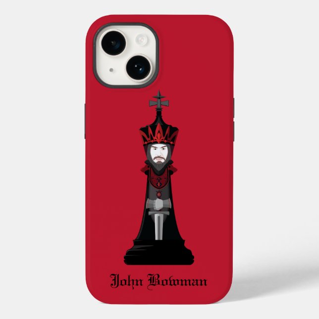 Black King / Personalisierter Name Case-Mate iPhon iPhone 14 Hülle (Rückseite)