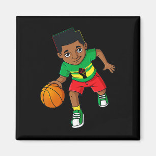 Black King treibt Bysketbyll Brown Skin Boys Magnet