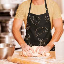 Black Kitchen Backen & Cooking Brot Fun Baker Schürze