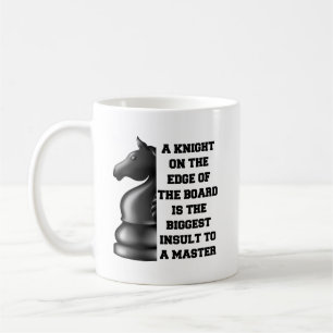 Black Knight Schach Strategie Power Weisheim Maste Kaffeetasse