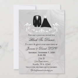 Black Krawatte Event Corporate Party Einladung