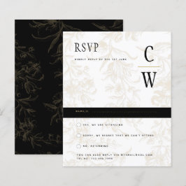 Black Krawatte Hochzeitthema Vintag Gold Damask