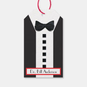 Black Krawatte Tuxedo 🎩 Funny Monogram Geschenkanhänger