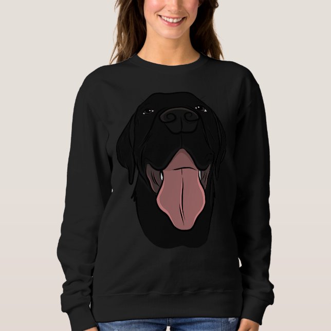 Black Lab Black Labrador Retriever Black Lab Kurz Sweatshirt (Vorderseite)