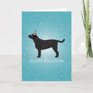 Black Lab Bonne conception de carte d'anniversaire