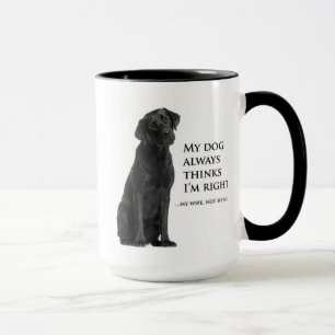 Black Lab / Ehefrau Tasse
