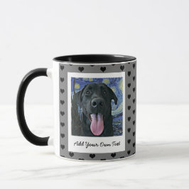 Black Lab Hund Personalisiertes Foto und Text für  Tasse