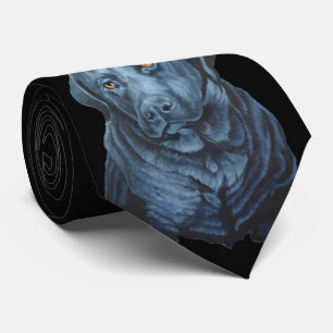 Black Lab Krawatte Stilvolle Blue Dog Art Neckties