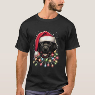 Black Lab Labrador Weihnachtsbaum Light Pajama Dog T-Shirt