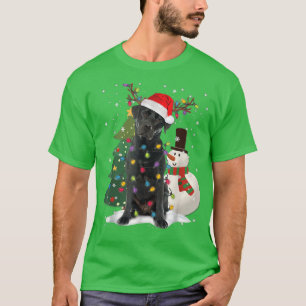 Black Lab Labrador Weihnachtsbaum Light Pajama Dog T-Shirt