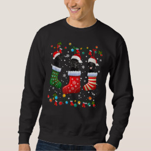 Black Lab Labrador Weihnachtssocken Sweatshirt