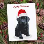 Black Lab Santa - Frohe Weihnachten - Labrador Hun<br><div class="desc">Senden Sie Weihnachten Grüße mit dieser bezaubernden frohen Weihnachts Black Labrador Santa Dog Postcard. Zurück : Frohe Weihnachten ~ Mai Ihre Ferienzeit gefüllt mit Liebe, Lachen und Freude. Frohe Weihnachten und Glück im neuen Jahr . Personalisieren Sie mit Ihrem Familiennamen und Familiennamen . Diese schwarze Labrador Weihnachtskarte wird unter den...</div>