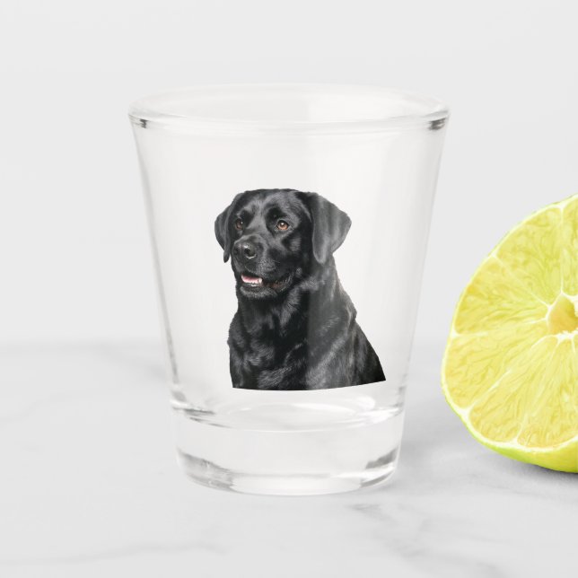 Black Lab Shot Glass Schnapsglas (Vorderseite)