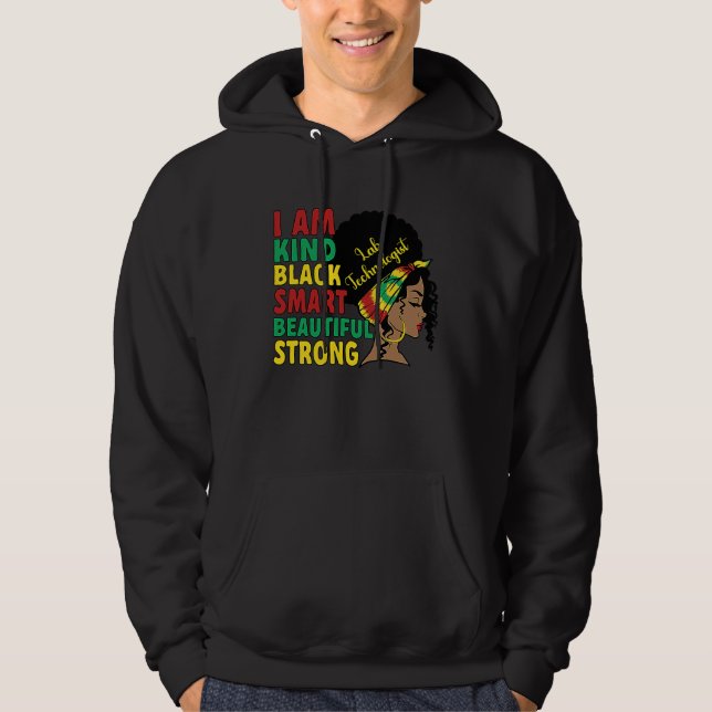 Black Lab Technologist African American Laboratory Hoodie (Vorderseite)