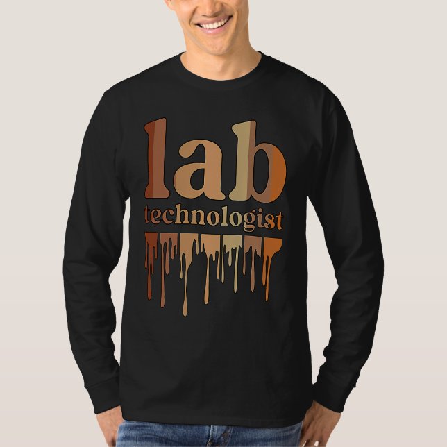 Black Lab Technologist African American Laboratory T-Shirt (Vorderseite)