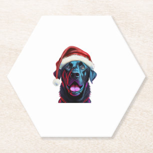 Black Lab Weihnachts-Magic_ Labrador in der Weihna Untersetzer