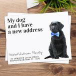 Black Lab Wir haben neue Adresse Hund bewegt Annou Postkarte<br><div class="desc">Mein Hund und ich haben eine neue Adresse! Lass Deinem besten Freund, dass er mit dieser niedlichen und lustigen Liebling-Bewegungs-Karte bekannt geben kann. Personalisieren Sie die Namen des Hundes und Ihre neue Adresse. Diese schwarze labrador Hunde bewegende Ankündigung ist ein Muss für alle Labrador Liebhaber und Hundefreunde. COPYRIGHT © 2020...</div>