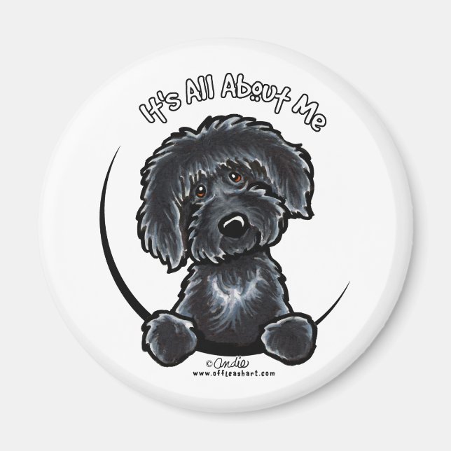 Black Labradodle IAAM Magnet (Vorne)