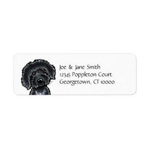 Black Labradoodle Art