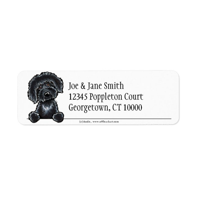Black Labradoodle Clean & Simple (Vorne)