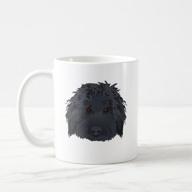 Black Labradoodle Kaffeetasse (Links)