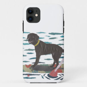 Black Labrador, Beach Dog Case-Mate iPhone Case