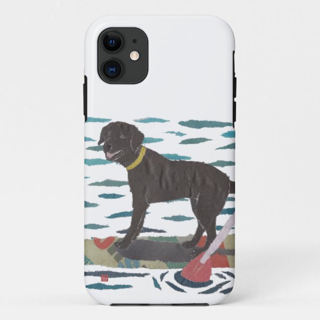 Black Labrador, Beach Dog Case-Mate iPhone Case (Rückseite)