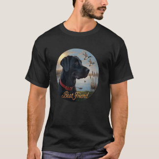 Black Labrador Best Friend. Jagd auf Wasservogelen T-Shirt