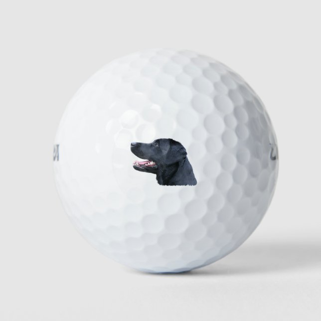 Black Labrador Golfball (Vorderseite)