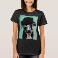 Black Labrador in Bowler Hat