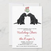 Black Labrador Mistletoe Niedlich Dog Puppy