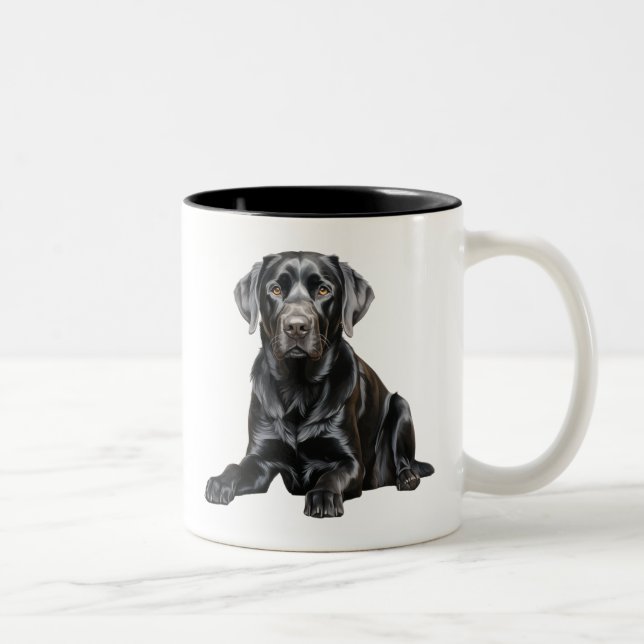 Black Labrador Mug (Droit)