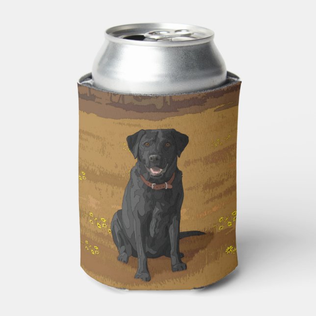 Black Labrador Retriever Dog Lover Gift Dosenkühler (Kanne Vorderseite)