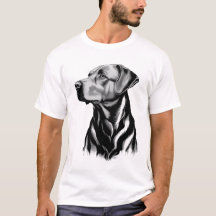 Black Labrador Retriever Dog Sketch