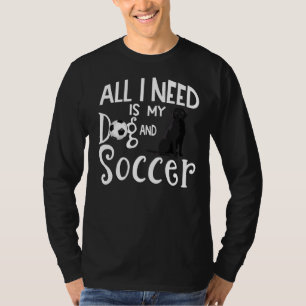 Black Labrador Retriever Dog Soccer Player Sprichw T-Shirt