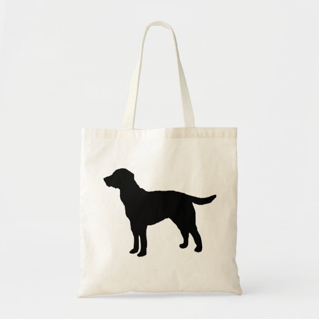 Black Labrador Retriever Dog Tote Bag Tragetasche (Vorne)