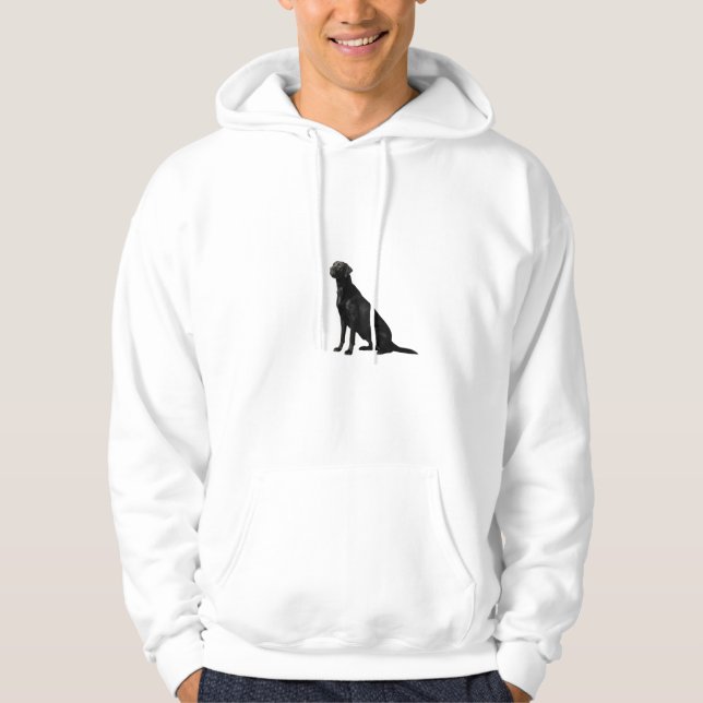 Black Labrador Retriever Elegant Breed Hoodie (Vorderseite)