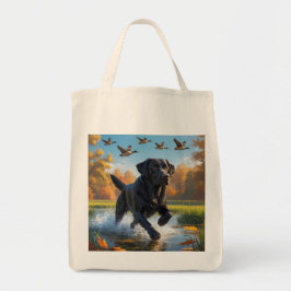 Black Labrador Retriever Elegante Frische Pasta ma Tragetasche