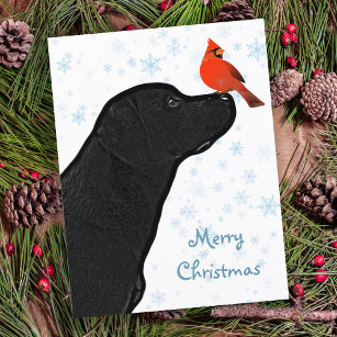 Black Labrador Retriever Feiertagskarte