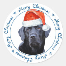 Black Labrador Retriever Frohe Weihnachten Niedlic