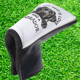 Black  Labrador Retriever Golf Headcover